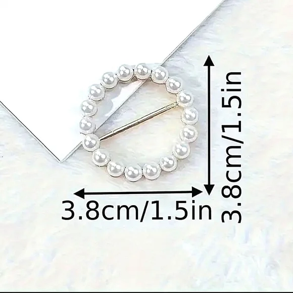 8 Pack T-Shirt Knot Clip Ring - Shirt Buckles - Scarf Clip Buckle - Picture 6 of 7